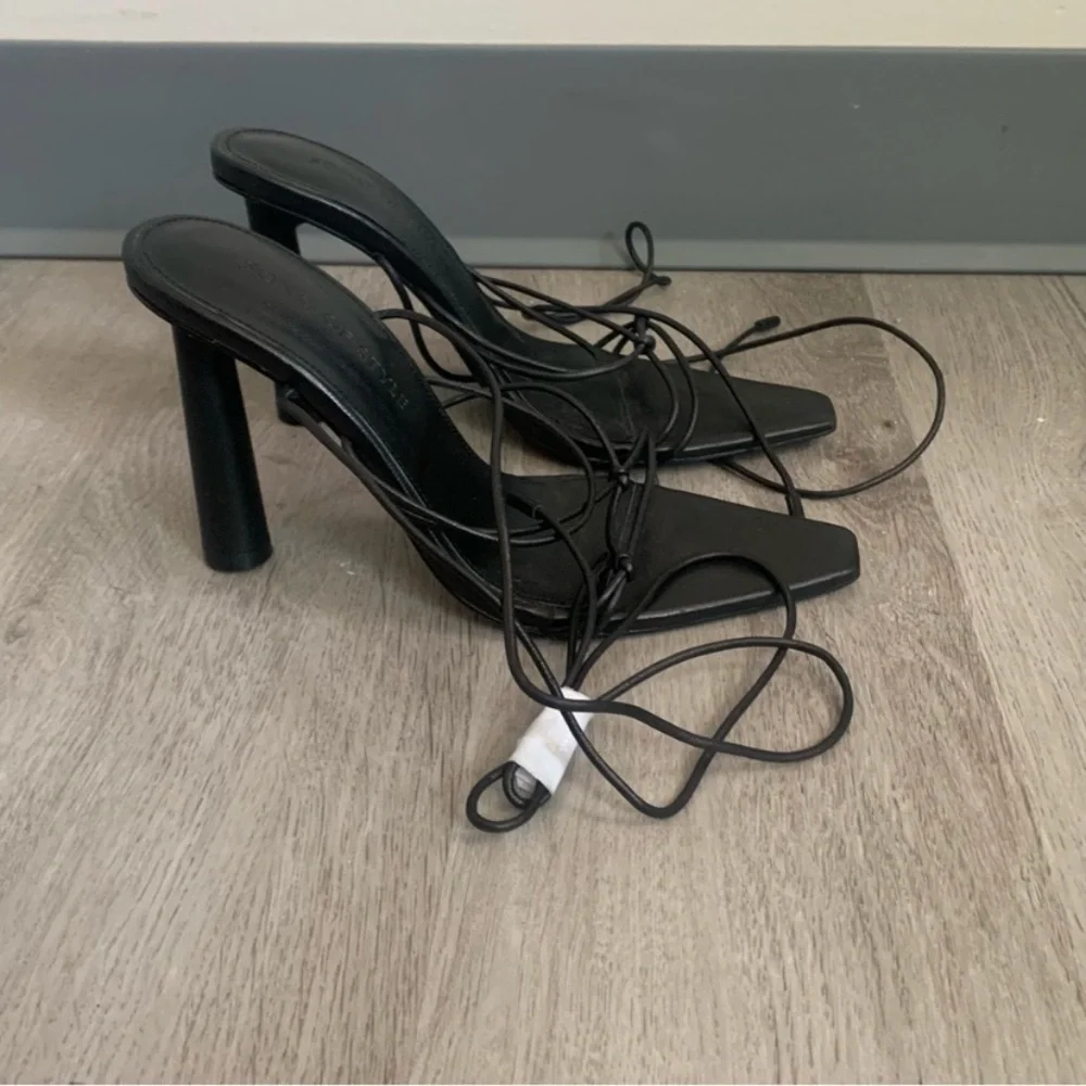 Song of Style Black Strappy Heels - Picture 5 of 9